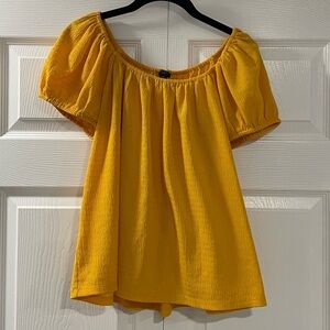 Ann Taylor Mustard Yellow Blouse